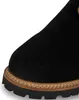 Here’s the German translation:  **Handgefertigte bayerische Traditionsschuhe in Schwarz mit Blockabsatz und runder Schuhspitze. Mit klassischem Schnürverschluss und weichem Innenleder verbinden diese stilvollen Schuhe Komfort und traditionelle Mode auf wun