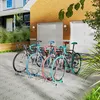WOLTU Fahrradständer, aus Metall, für 6 Fahrräder, Silber, Produktbild-Vorschau 5