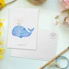 Mr. & Mrs. Panda Postkarte Wal Konfetti - Weiß - Geschenk, Produktbild-Vorschau 3