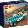 A LEGO Ideas set box showing a vintage car with two minifigures. Produktbild-Vorschau