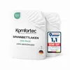 Two white fitted sheets are stacked and presented against a white background. A label with the OEKO-TEX logo is visible on the top left sheet. A "Warentest" award badge is on the right sheet. A small tag with the German flag is attached to the left sheet. Produktbild-Vorschau