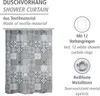 WENKO Tenda da doccia vasche da bagno 180x200 cm vasche da Anteprima dell’immagine prodotto 2
