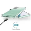 A transparent phone case is shown with a charging cable plugged into the phone. Anteprima dell’immagine prodotto