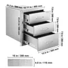 VEVOR Outdoor Küchenschubladen 46x59x59 cm (BxTxH), Produktbild-Vorschau 8