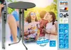 People enjoying an outdoor gathering around a high table. Produktbild-Vorschau