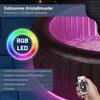 An inflatable hot tub with LED lighting and a remote control. Produktbild-Vorschau