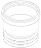 PoloPlast Übergangsrohr i./i. PKRI Polo-Kal NG DN 110/110 Anteprima dell’immagine prodotto 3