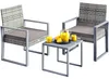 CASARIA® Balkonmöbel Set WPC Tisch 160kg Belastbarkeit Produktbild-Vorschau 1