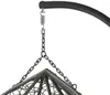 A close-up view of the suspension mechanism of a hanging chair. Náhled obrázku produktu