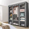 Intirilife Armoire pliante 150x175x45 cm en CASH GRIS - Voir les images du produit 5