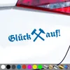 PantherPixel Glück Auf Aufkleber Steiger Lore Schlägel Und Produktbild-Vorschau 1
