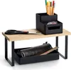 A desk organizer with shelves and compartments, holding stationery items. Produktbild-Vorschau