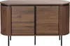 Credenza moderna rettangolare 2 ante L120 cm legno scuro - Anteprima dell’immagine prodotto 7