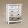 Commode Fortuna Lai Armoire de rangement avec 5 tiroirs Voir les images du produit 3