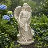 Relaxdays Angelo funerario XXL, pietra sintetica, Anteprima dell’immagine prodotto 3