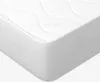 A close-up view of a white mattress corner. Produktbild-Vorschau