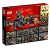 The back of a LEGO Ninjago Dragon's Forge playset box, showing the main build and smaller accessory builds. Produktbild-Vorschau