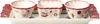 A set of three small decorative bowls and a tray, with a festive holiday theme. Anteprima dell’immagine prodotto