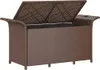 vidaXL Gartenbank mit Kissen Braun 116x46x57 cm Poly Rattan Produktbild-Vorschau 6