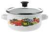 GARNEK Tradycyjny EMALIOWANY Garnuszek 18cm 2L Z Pokrywką Podgląd zdjęcia produktu 2