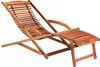 CASARIA Sonnenliege Akazienholz, 160x70x74 cm, creme, Produktbild-Vorschau 4