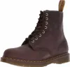 A single brown Dr. Martens boot is shown against a white background. Voir les images du produit