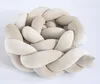 Geflochtene Bettschlange aus VELOURS SAMT Beige Produktbild-Vorschau