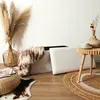 Coffre de rangement banc pliable bouclette Blanc Voir les images du produit 6