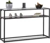 Relaxdays Konsolentisch Glas, transparente Tischplatte, Produktbild-Vorschau 1