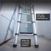 Scala telescopica per mansarda, lunghezza regolabile 2,3 - Anteprima dell’immagine prodotto 6