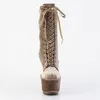 FLAMINGO-1045VEL Damen Booties von Pleaser, Khaki  , EU 36, Produktbild-Vorschau 3