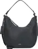 A black leather handbag is shown against a white background. Voir les images du produit