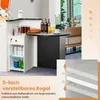 COSTWAY Empfangstheke, Empfangstresen mit abschließbarer Produktbild-Vorschau 5