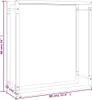 vidaXL Stojak na drewno opałowe czarny matowy 80x28x86 cm Podgląd zdjęcia produktu 6
