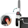 Carrello della spesa Relaxdays, 2 ruote grandi, scomparto Anteprima dell’immagine prodotto 7