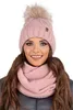 Vivisence 7014kmpl powder pink uni set hat+comforter Voir les images du produit 1