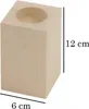 Kerzenhalter 12x6 cm rechteckig aus Buchenholz 1 Stück Produktbild-Vorschau 4