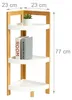 Relaxdays Scaffale angolare in bambù, 3 ripiani Anteprima dell’immagine prodotto 4