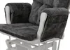 Relaxačné kreslo HWC-C76, hojdacie kreslo s taburetom látka Náhľad obrázku produktu 13