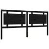 Massivholzbett mit Kopfteil Schwarz 200x200 cm , Klassische Produktbild-Vorschau 7