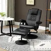 HOMCOM Massagesessel mit Hocker, Relaxsessel mit Produktbild-Vorschau 2