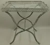 Casa Padrino Jugendstil Gartentisch Antik Grau 60 x 40 x H. Produktbild-Vorschau 1