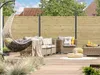 WOODTEX Grün 180x180 cm Sichtschutzzaun Gartenzaun aus Produktbild-Vorschau 1