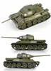 Three views of a green model tank. Náhľad obrázku produktu