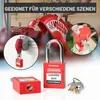 Veiligheidssloten, vergrendelingssysteem, 38 mm, rood, 10 Productafbeelding-voorbeeld 5