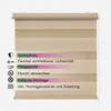 Doppelrollo ARD Standard beige 120-150 Produktbild-Vorschau 3