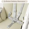 LZQ Baby Klappbar Hochstuhl Beige Kinderhochstuhl Faltbar Produktbild-Vorschau 8