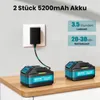 Bezkartáčový akumulátorový vyžínač s 2x 5200mAh batériami a Náhľad obrázku produktu 6
