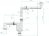 Aqua Bagno Raumsparsiphon  Siphon für Badmöbel - DN32 - Produktbild-Vorschau 7