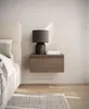 Selsey Bemmi - Table de nuit murale avec tiroir, noyer du Voir les images du produit 2